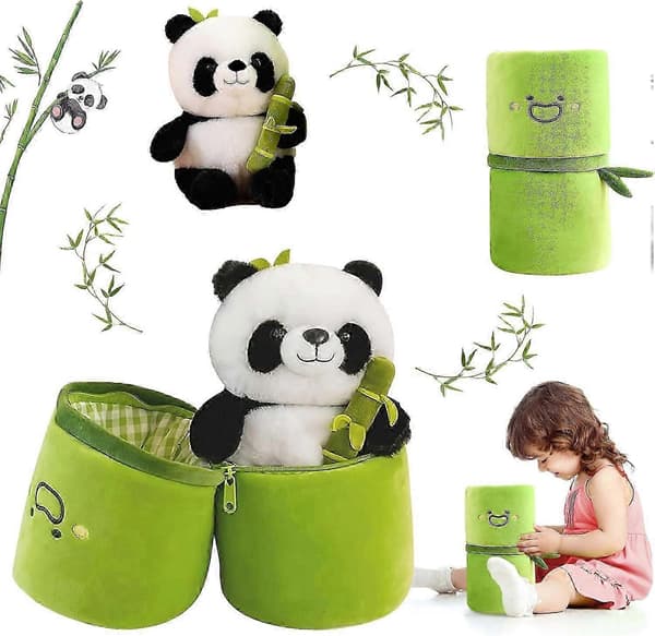 Panda Pehmolelut Panda Bambu Pehmolelu Bambuputki Panda Tyyny
