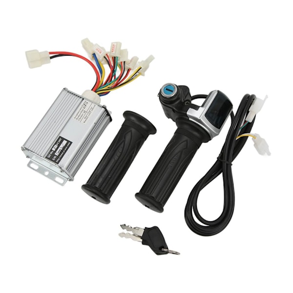 36V 1000W Brushed Motor Speed Controller with Lockable Battery Display Throttle for Mini Cross