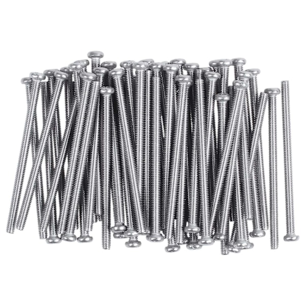 M2.5 X 40mm 304 Stainless Steel Round Head Screws Bolt 60pcs