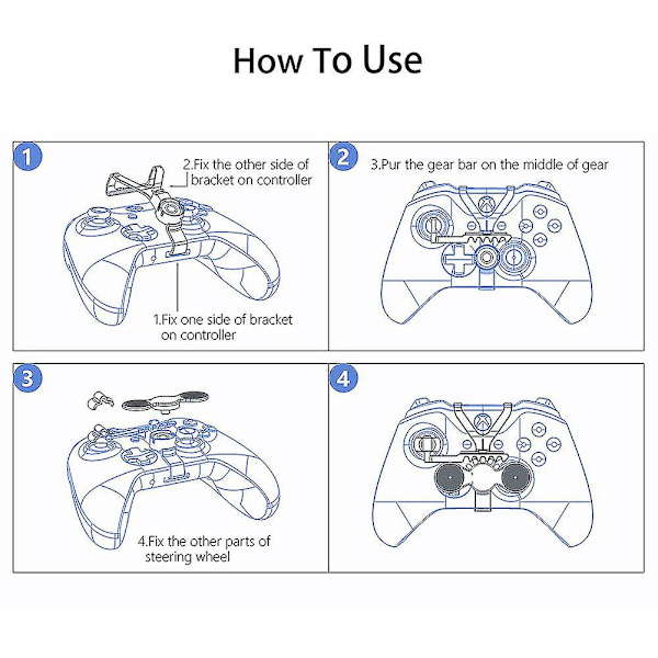 Mini-ratt för Xbox One S/X Game Controller Auxiliary Replacement  kui