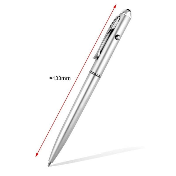 2x Usynlig blækpen med UV-lys pengeseddeldetektor