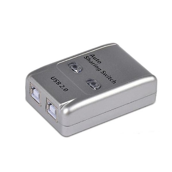 Usb 2.0 Auto Sharing Switch 2 Port Hub Adapter Switcher Til 2 Pc Printerenheder Understøtter Windows