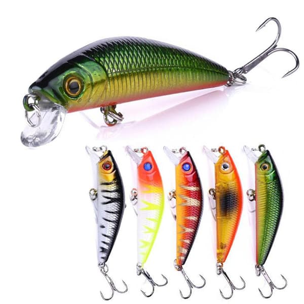 5-pack fishing lure wobbler