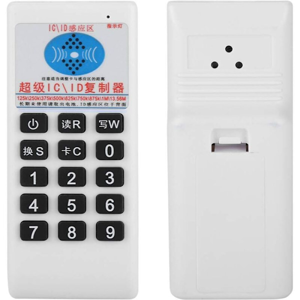RFID-kortduplikator, IC/ID Smart Access Card Write Reader med integrerad LED-belysning, RFID/IC/ID Multi-Frequency Duplicator med hörbart larm