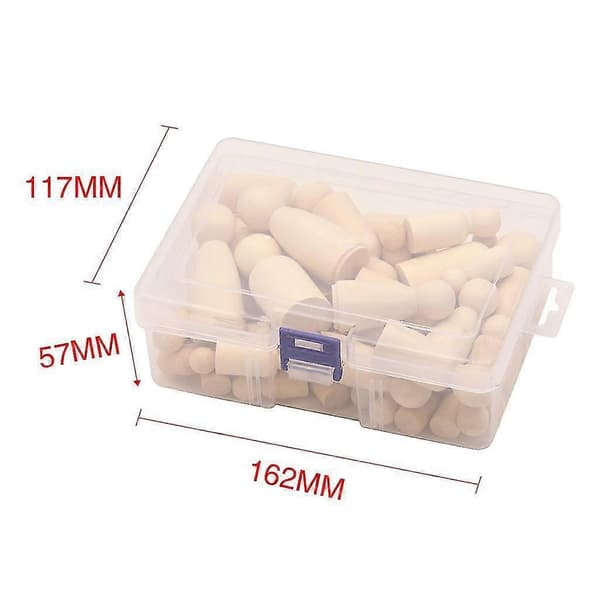 50 stk Mini Trefigurer Barn DIY Graffiti Trefigur Håndverk Leker - Bra