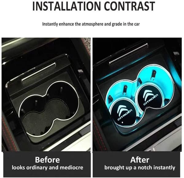 2X Citroen LED-pohjalevy mukinpidikkeeseen