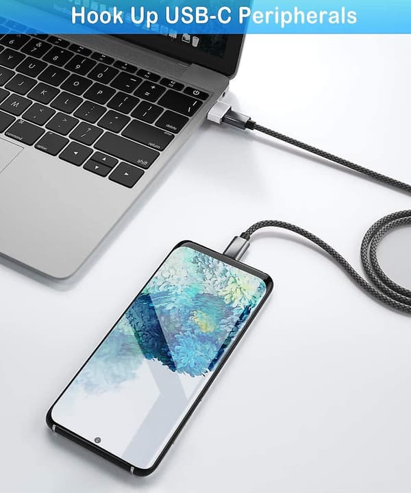 4-pak USB-C Hun til USB Han Adapter, type A Opladerblok Kabel Stik Konverter til iPhone 11 12 Pro Max, AirPods 3 iPad 8. generation Mini 6 6. generation, sa