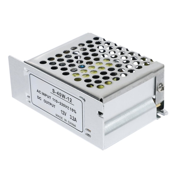 12V 3.2A 40W Strömbrytare Strömförsörjning Drivrutin Transformator För LED-ljusremsa 110-220V