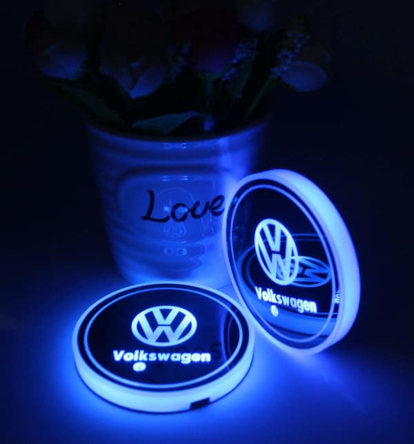 2X Volkswagen LED bundplade til kopholder