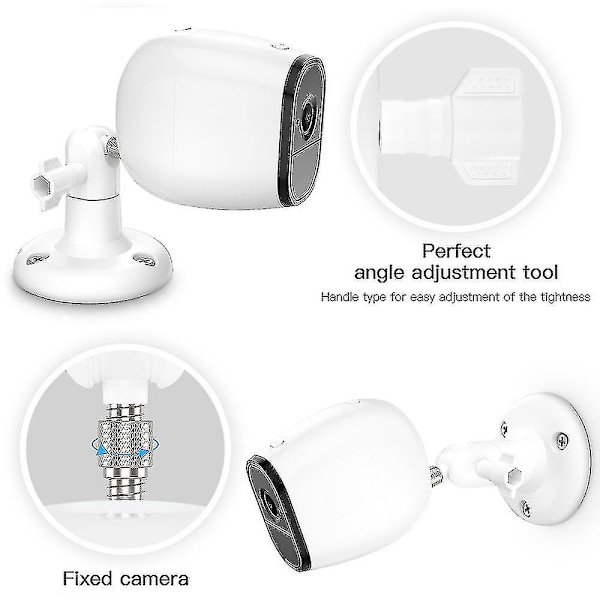 2-pack justerbart väggfäste för Arlo Hd/arlo Pro/arlo Pro2/arlo Go/arlo Ultra/wyze Cam Pan hemkamerafäste utomhus inomhus för hemsäkerhet