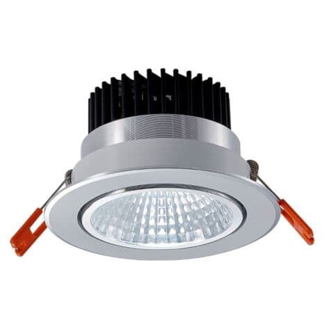 LED downlight, baderomsdownlight, 7W, varmhvit, sett med 1