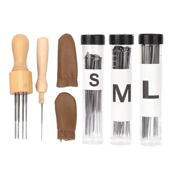 Practical Wool Felt Tool Kit with Wooden Handle for Delicate Production