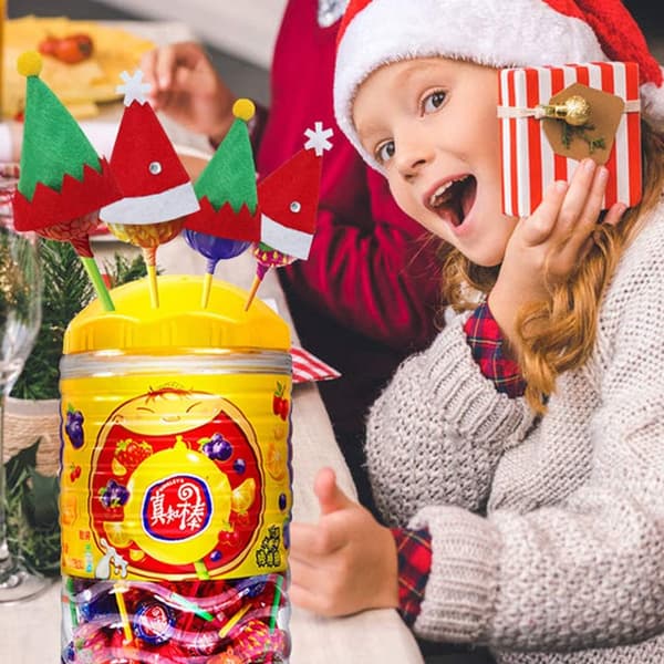 10 kpl Mini Joulu Karkkihattu Joulu Cupcake Top