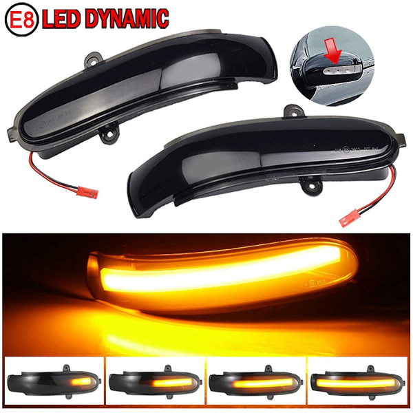 Dynamisk LED-sidobackspegelblinkerslampa för C W203 T-modell Cl203
