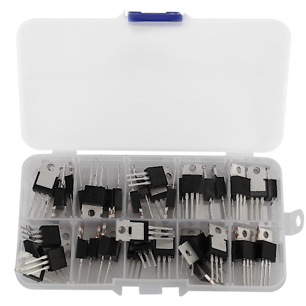 50 stk 10 typer Irf-serie MOSFET-transistorer sortimentssæt, inklusive Irfz44/510/520/530/540/640/74