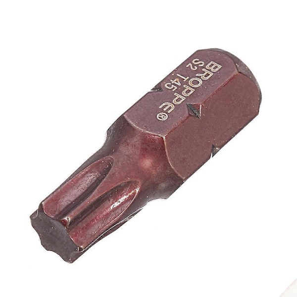 7 stk. T20-55 Torx skruetrækkerbit S2 stål 10 mm sekskant til slagskruetrækker T20/T25/T30/T40/T45/T50/
