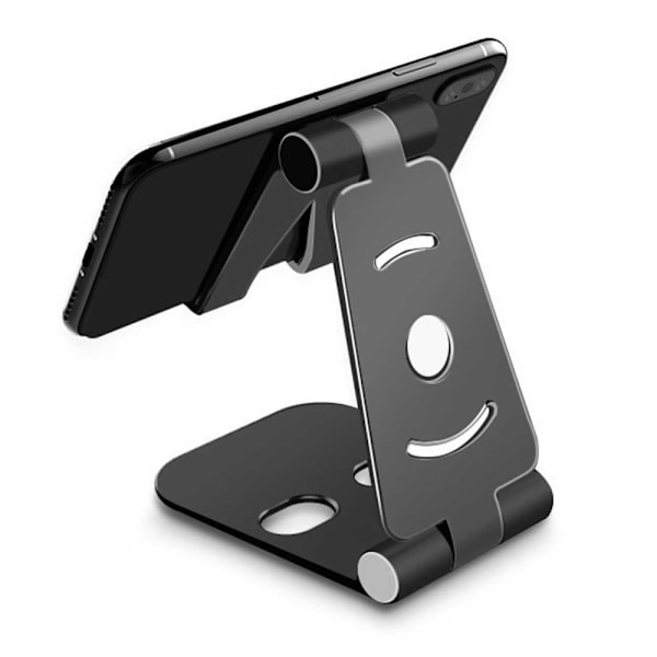 Foldbart Mobilholder – Holder til Mobil, iPad, Tablet Sort