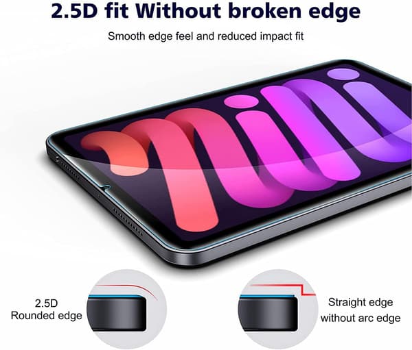 2x Tempered Glass Screen Protector for iPad Mini 6 (2021)