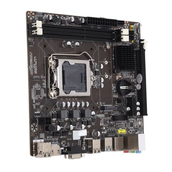 Stable Powerful Gaming Motherboard with DDR3 Support, 1155 Pin, I3 I5 I7 Processor Compatibility, 2 DDR3 Slots, and 1000M Network Interface