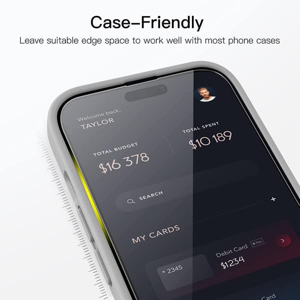 3X Tempered Glass Screen Protector iPhone 15 Plus
