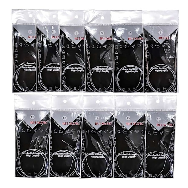 11 pcs Needles 65cm, Circular Needles, Tools for Knitting Projects