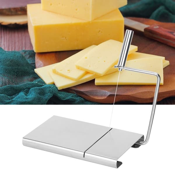 Stainless Steel Cheese Slicer with Cutting Wire - Kitchen Accessory