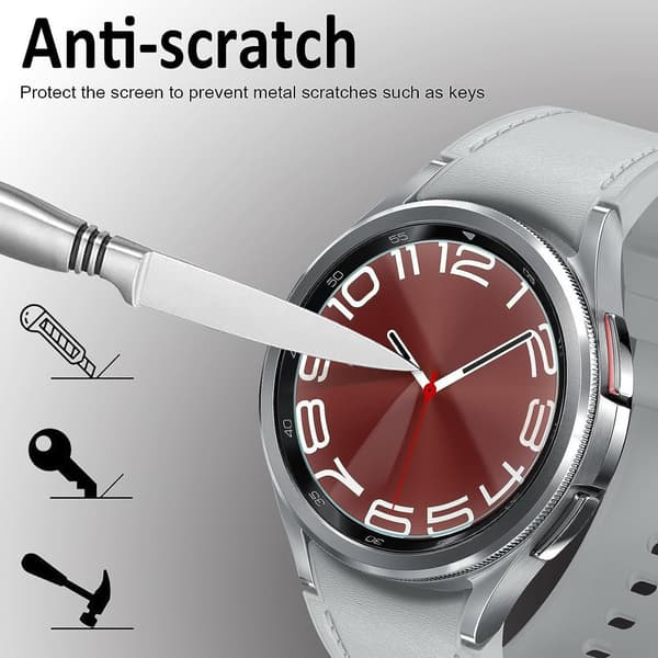 2x Tempered Glass Screen Protector for Samsung Galaxy Watch 43mm