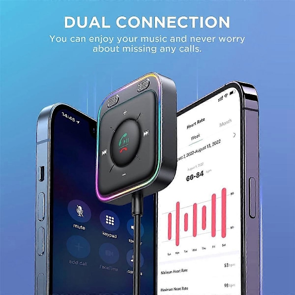 Auton Bluetooth-vastaanotin MP3-soitin Autoadapteri Yleiskäyttöiset autotarvikkeet