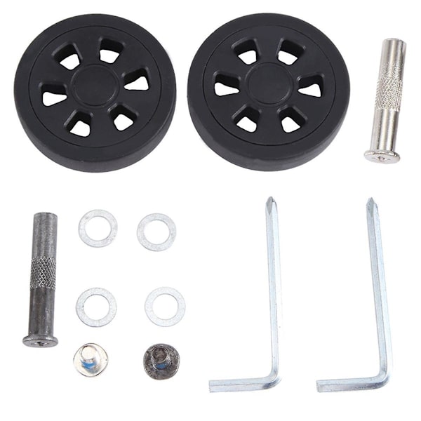55x13mm Set med 2 Resväskor Hjul Resväska Ersättningshjul, Resväska Pu Svängbar Hjul Lager Reparationssats