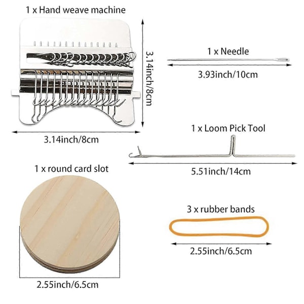 Mini Vevemaskin Speedweve Type, Darning Loom Raskt Mini Reparasjon Praktisk Darning Loom DIY W