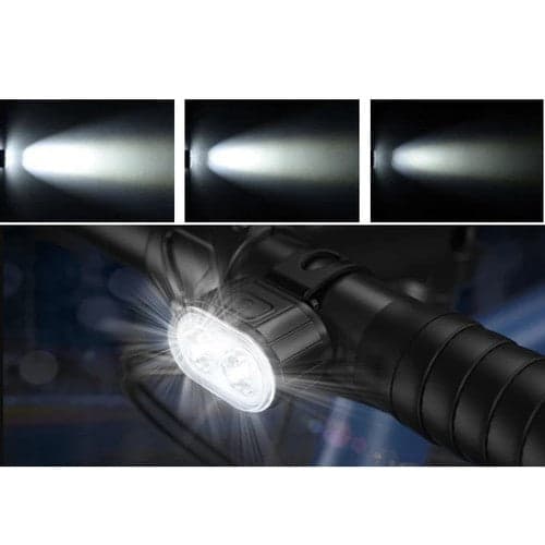 Bicycle Light Set Front and Rear LED USB Charging IPX4 Black