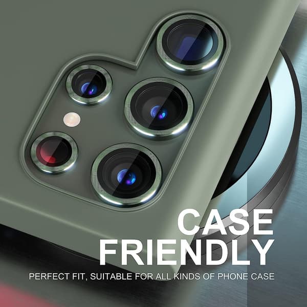 Green Samsung S24 Ultra Camera Lens Protector
