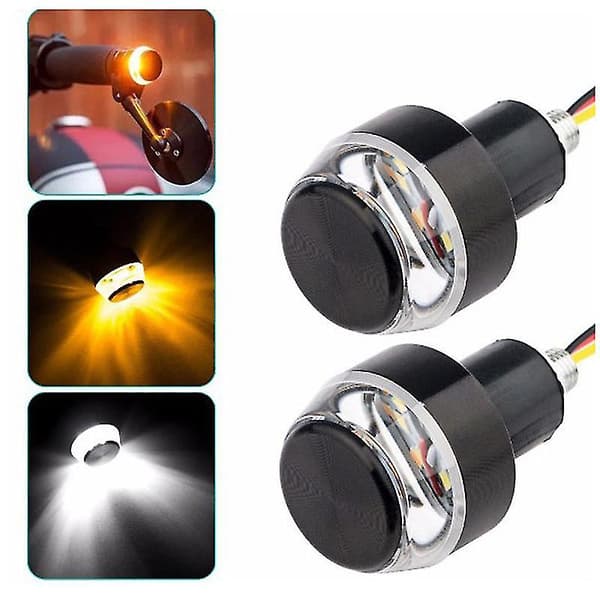 2 stk./par LED Blinklys Motorcykel Styr Universal End Indicator