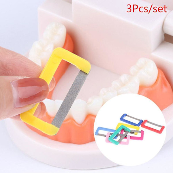 3x Tandreglering Interproximala Emaljpoleringsremsor Tand Emalj Reducerad Oral