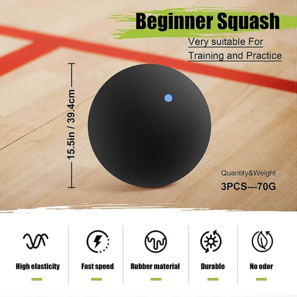 Squashball - Rask Hastighet, Profesjonell Spill, Konkurranse (3 stk)