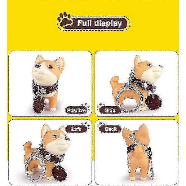 Nøglering, Hund Nøglering Vedhæng, Shiba Inu Nøglering Sød Nøglering