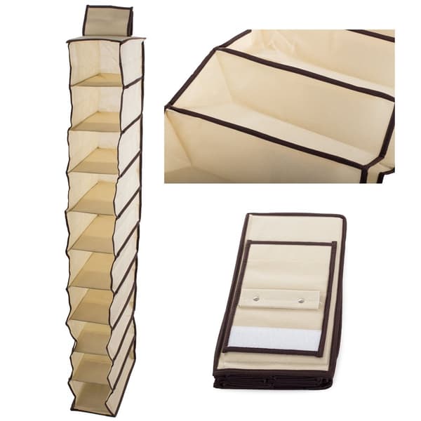 Hanging Storage - 10-Shelf - Storage for Clothes & Shoes