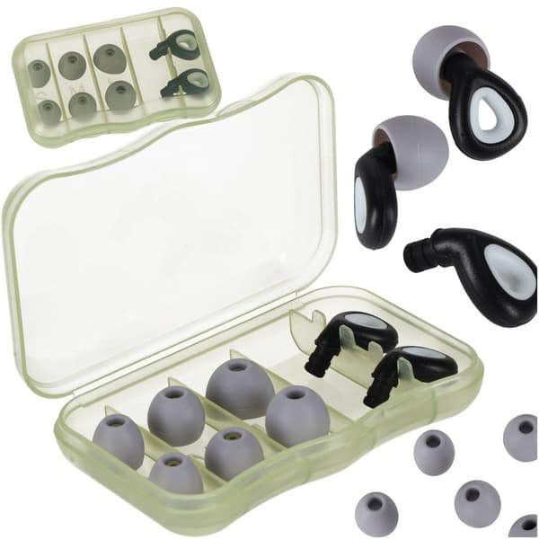 Noise-reducing silicone earplugs 35 dB S/M/L with storage case