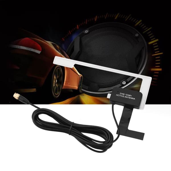 Digital bilradioantenne - glasmontering, SMA hanstik