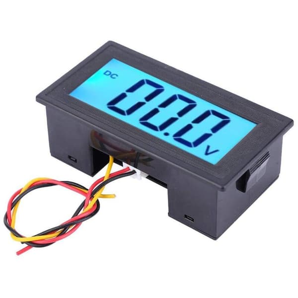 YB5135D Digital Voltmeter Spenningstester Tre-leder LCD-skjerm (DC 0-200V)