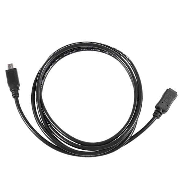 1,5m Mini USB B 5-polet Han til Hun Forlængerkabel Adapter Sort