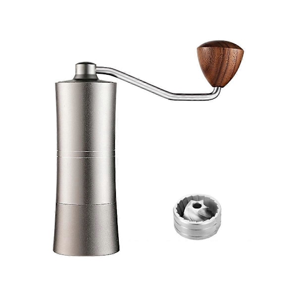 Manuel Kaffekværn med Justerbare Indstillinger Espressomaskine Rustfrit Stål 420 Burr Hjem Camping