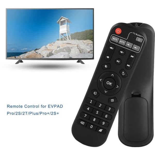 Nøyaktig kontroll dekoderboks fjernkontroll, 8m avstand TV-boks fjernkontroll for EVPAD