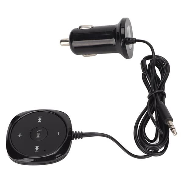 Bluetooth 5.0 Car Stereo Receiver with Hands-Free Calling and USB Charging Port - 3.5mm AUX Input