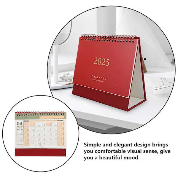 Spiralindbundet Kalender Årskalender Bordkalender Kontorkalender Skrivebordskalender