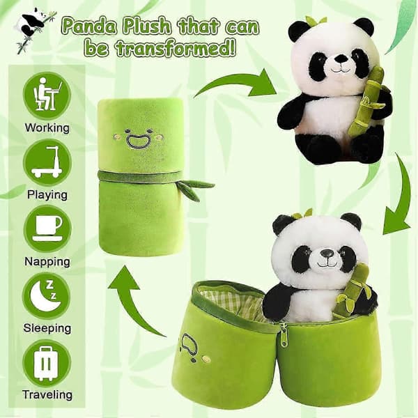 Panda Pehmolelut Panda Bambu Pehmolelu Bambuputki Panda Tyyny