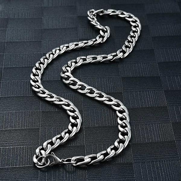 Silver Chain Necklace Chain Link Silver 9mm