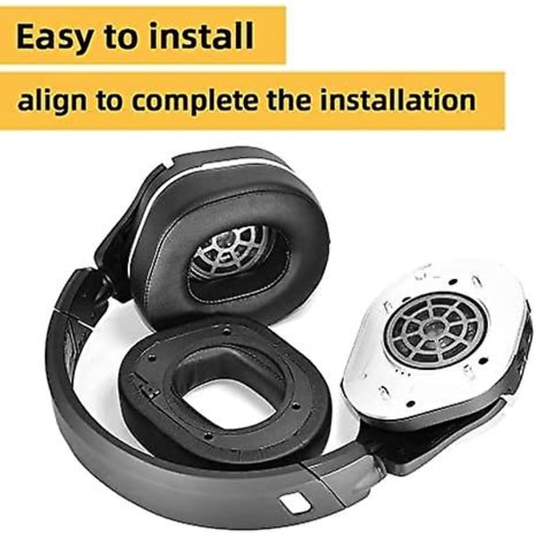 Proteiininen nahkapehmusteet korvanpehmusteet  Korvanpehmusteet Turtle Beach Stealth 700 Gen 2 langattomalle pelikorvakkeille, musta