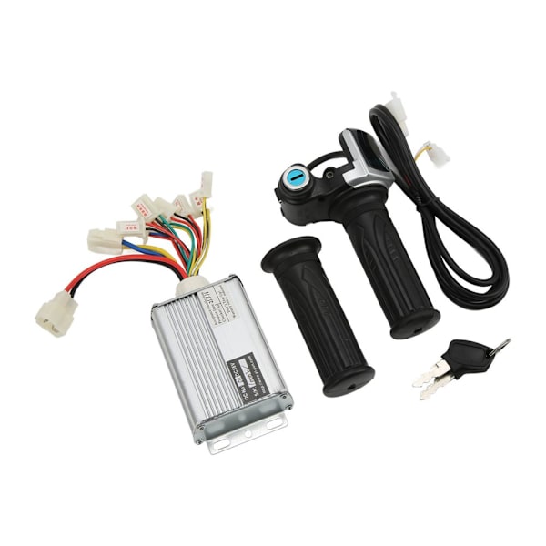36V 1000W Brushed Motor Speed Controller with Lockable Battery Display Throttle for Mini Cross