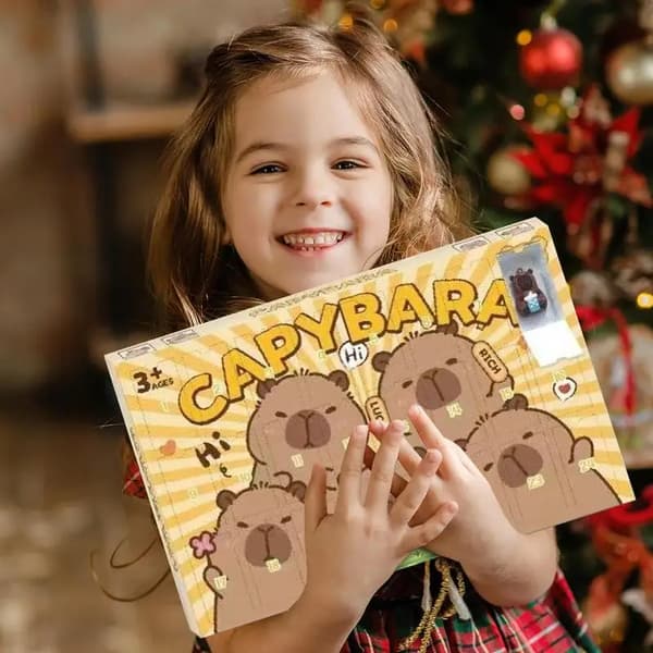 Capybara 3D Dyrelegetøj Nedtællingskalender til Børn Jul